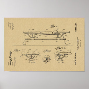 Impresión 1921 del arte de la patente de la tabla