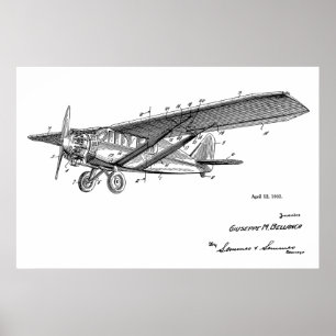 Impresión 1932 del dibujo del arte de la patente