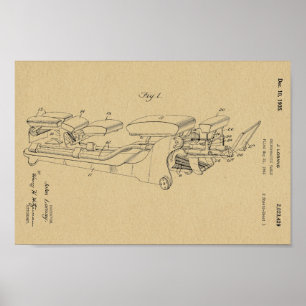 Impresión 1935 del arte de la patente de la tabla