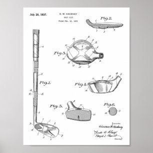 Impresión 1937 del dibujo del arte de la patente