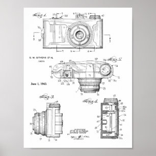 Impresión 1943 del dibujo del arte de la patente