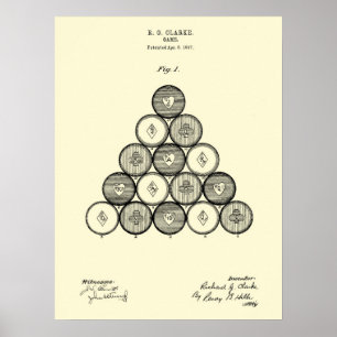 Impresión #1 del arte de la pared de la patente de