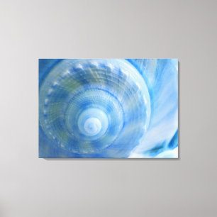 Impresión abstracta azul de la lona de arte de