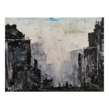 Impresión abstracta de la ciudad gris, papel de ca