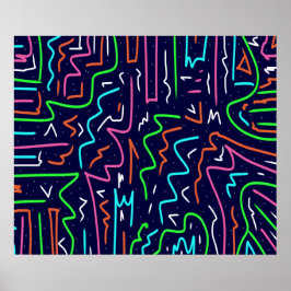 Impresión abstracta de la edad del espacio