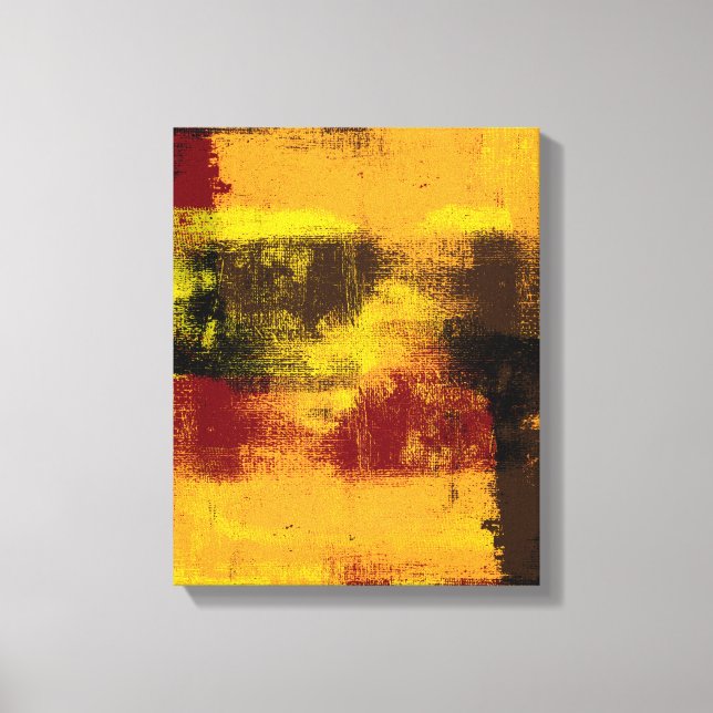 Impresión abstracta de lienzo de 1962 (Anverso)