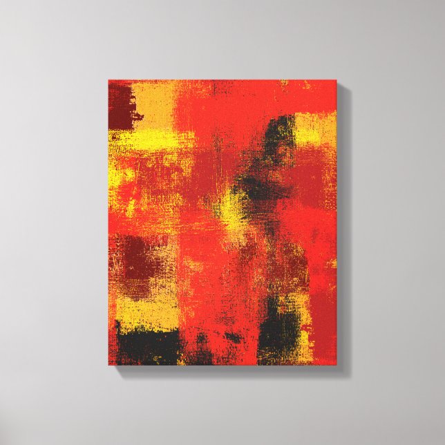 Impresión abstracta de lienzo de 1963 (Anverso)