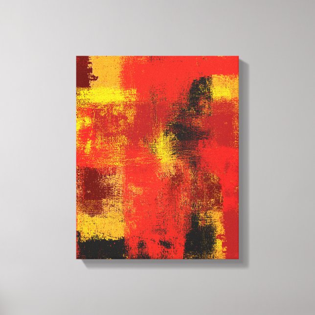 Impresión abstracta de lienzo de 1963 (Anverso)