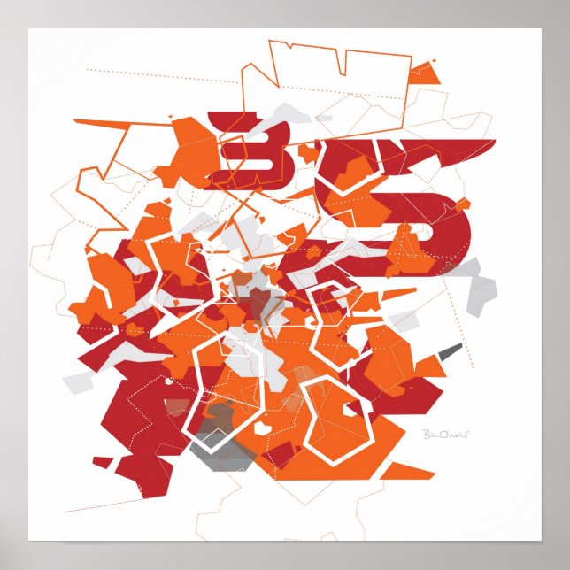 Impresión abstracta de Lunokhod (Frente)