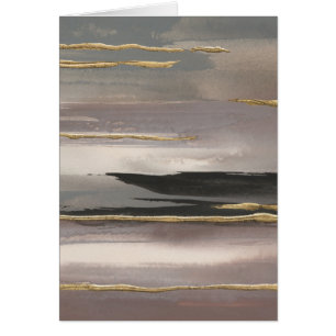 Impresión abstracta dorada del oro de la niebla II