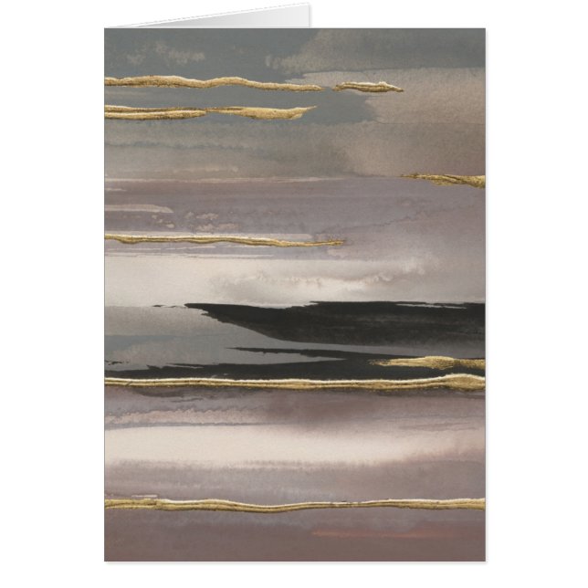 Impresión abstracta dorada del oro de la niebla II (Frente)