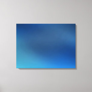Impresión abstracta en lienzo de azul turquesa cob