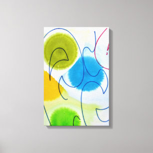 Impresión abstracta moderna y elegante en lienzo a