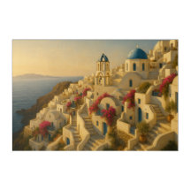 Acrylic Wall Art - Greek Island Sunset
