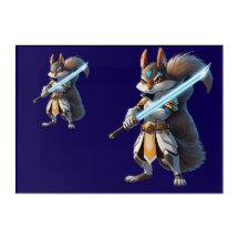 Anime Samurai Squirrel Warrior