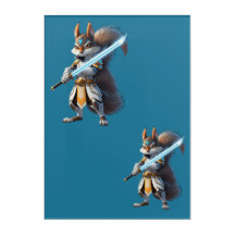 Anime Samurai Squirrel Warrior