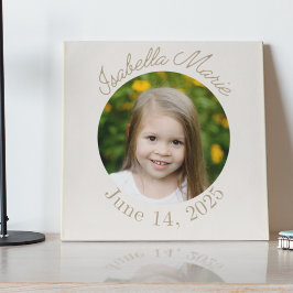 Impresión Acrílica Círculo y guión centrado