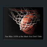Impresión Acrílica Cita motivadora Baloncesto<br><div class="desc">Me Encanta Este Juego. Popular Deportes - Imagen de la pelota de baloncesto.</div>