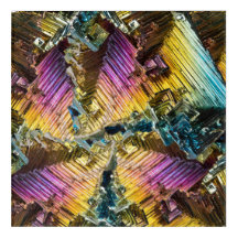 clúster de cristales de bismuto