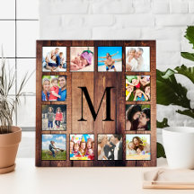 Collage de fotos familiar personalizado recuperó m