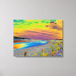 Impresión acrílica de la tarjeta Conwy Sands