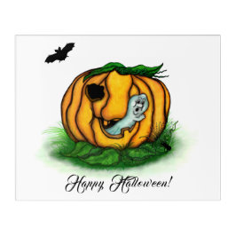 Impresión Acrílica El fantasma de Halloween , Bat , Ghost y Spider