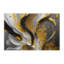 Fenómeno Flujo Blanco Negro y Oro L01