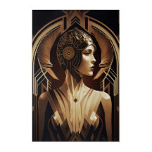 Flapper woman, serie Art Deco, Vol. 1