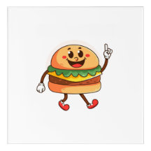 Gracioso Ilustracion de hamburguesa Personalizado