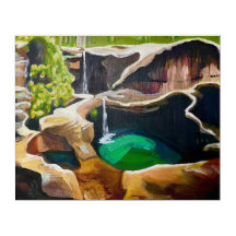 Imagen original del paisaje australiano de pintura