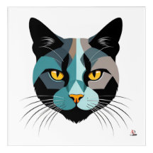 Kreative Katzenkopf Illustration