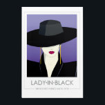 Impresión Acrílica Lady In Black - al estilo del Patrick Nagel de los<br><div class="desc">Lady in Black es una creación sofisticada y elegante con un estilo minimalista inspirado en el icónico artista Patrick Nagel. Retratar a una mujer enigmática,  fresca,  inteligente,  seductora y segura de sí misma.</div>