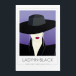 Impresión Acrílica Lady In Black - al estilo del Patrick Nagel de los<br><div class="desc">Lady in Black es una creación sofisticada y elegante con un estilo minimalista inspirado en el icónico artista Patrick Nagel. Retratar a una mujer enigmática,  fresca,  inteligente,  seductora y segura de sí misma.</div>