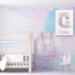 Impresión Acrílica Letter C Bunny Acrylic Wall Art<br><div class="desc">Decorate your nursery with this adorable bunny personalized acrylic art!</div>