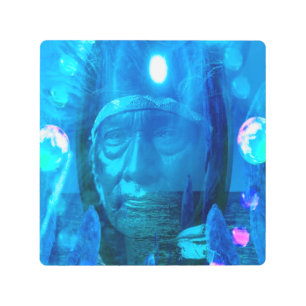 Impresión acrílica mago nativa estadounidense