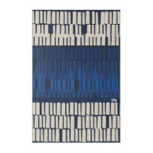 Modern Blue Abstract Geometric Wall Art