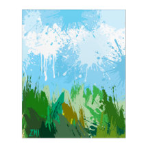 Pintura de paisaje abstracto - ZMJ