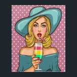 Impresión Acrílica Pop Art Cocktail Chill Acrylic Wall Art<br><div class="desc">Tengo varias versiones de esto y otras fabulosas Mujeres y Hombres de Arte Pop en mis colecciones y en el camino. Puedo imaginarlo en una elegante sala contemporánea o en un edificio corporativo, así como en un ambiente más rústico. Por favor vea mi categoría de arte así como varias de...</div>