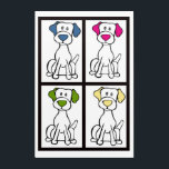 Impresión Acrílica Pop Art Labrador<br><div class="desc">Dibujo de perros lindo y colorido que convertí en esta impresión. Labrador</div>