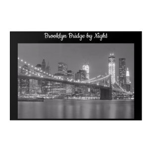 Impresión Acrílica Puente de Brooklyn por noche