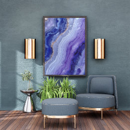 Impresión Acrílica Resumen tanzano Gemstone