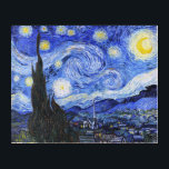 Impresión Acrílica Starry Night Van Gogh<br><div class="desc">Pintura del óleo del maestro holandés Vincent Van Gogh (1853-1890) Probablemente su pintura más famosa, Van Gogh pintó "La noche estrellada" en 1889 de memoria mientras estaba en un asilo en Francia donde se registró para la depresión. La escena representa la vista desde la ventana de su dormitorio. En la...</div>