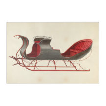 Un caballo abierto en Sleigh - Navidades