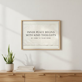 Impresión Acrílica Zen Fabric Texture Mental Health Art