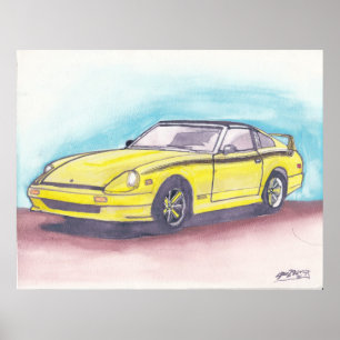 Impresión acuarela de 280ZX