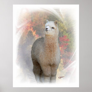 Impresión alpaca de otoño