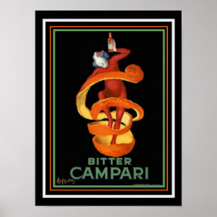 Impresión amarga 12 x 16 de Cappiello Campari