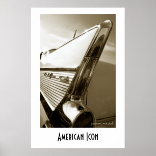 Impresión americana 1 del poster del icono
