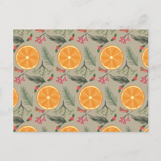 Impresión anaranjada de la guirnalda del navidad (Anverso)