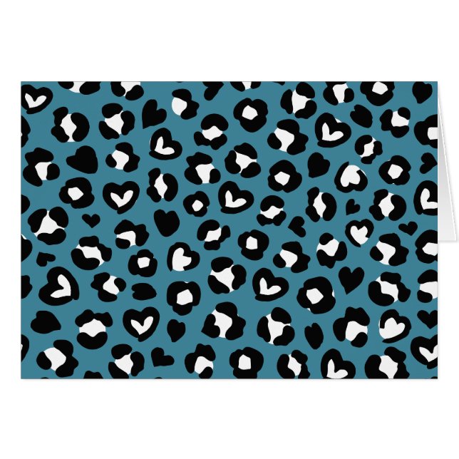 Impresión animal, leopardo azul, puntos de chita,  (Anverso (Horizontal))